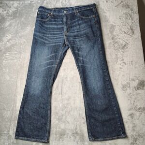 Levis 527 Jeans Men 38x32 Fit 36x31 Blue Bootcut Mid Rise Workwear Western Denim